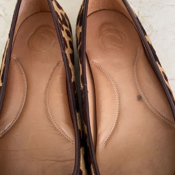 Nurture Pony Hair Leopard Print Ballerina Flats - Picture 4 of 9